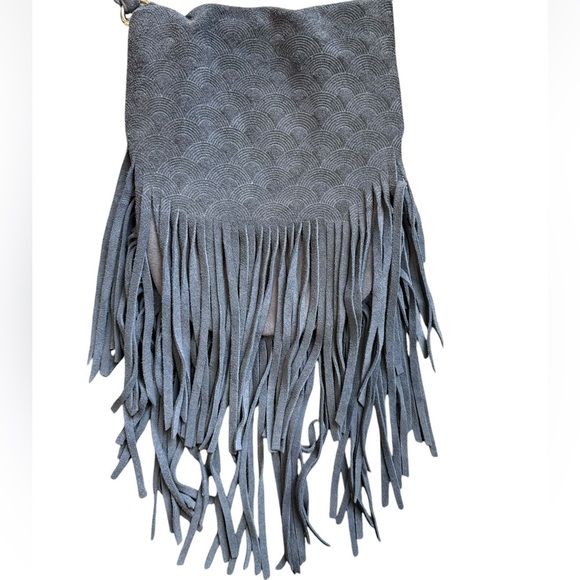 Street Level Faux Suede gray Purse - Picture 3 of 15